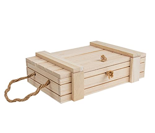 Alsino Holzboxen - Set mit Deckel Holzkisten Aufbewahrungsboxen in verschiedenen Größen, Größe wählen:HB-007 D von Alsino