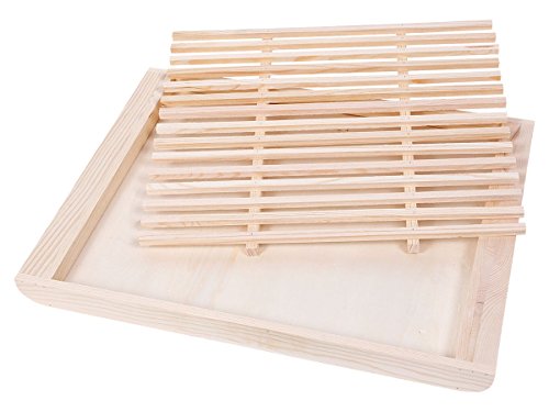 Alsino Holztablett Dekotablett Kerzentablett Tischdeko Holz Heimdeko, wählen:Deko Tablett groß 15 von Alsino