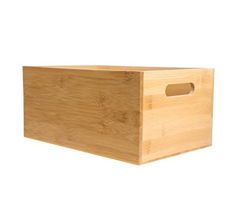 Holz-Kiste aus Bambus Aufbewahrungsbox & Geschenkkiste - Deko Geschenkbox, Größe wählen:HB-001 D von Alsino