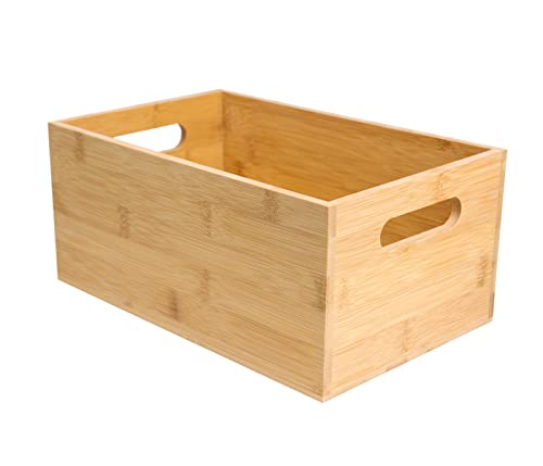 Holz-Kiste aus Bambus Aufbewahrungsbox & Geschenkkiste - Deko Geschenkbox, Größe wählen:HB-001 E von Alsino