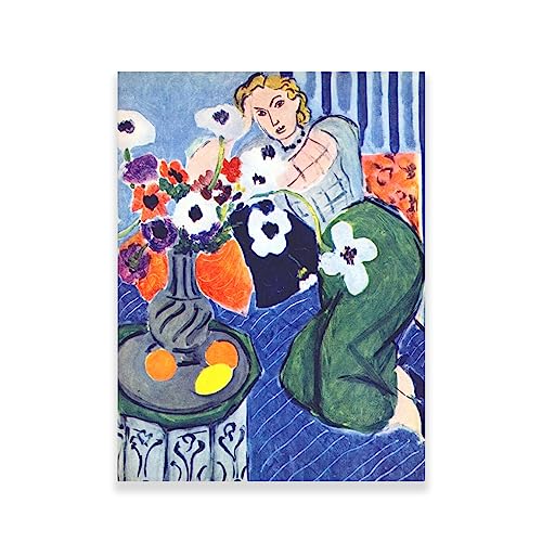 Henri Matisse Wandkunst, Odalisque, Poster mit blauer Harmonie, Expressionistische Kunstdrucke, blaue Leinwandbilder, Wanddekoration für Zuhause, Esszimmer, ungerahmt (30 x 40 cm) von Altaba