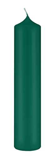 Altarkerzen (10% BW Anteil) (Bienenwachs Kerzen Dunkelgrün 300 x Ø 70 mm, 4 Stück, Kerzen mit Dornbohrung in RAL Kerzengüte Qualität von Altarkerzen (10% BW Anteil)
