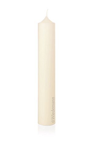Wiedemann Kerzen 300 x 70 mm Elfenbein, Altar- und Kirchenkerze, Wohnraumkerze, Kerze mit Dornbohrung, RAL Kerzenqualität, Made in Germany, Unparfümiert Wiedemann Kerzen 300 x 70 mm Elfenbein, Altar- und Kirchenkerze, Wohnraumkerze, Kerze mit Dornbohrung, RAL Kerzenqualität, Made in Germany, Unparfümiert von Wiedemann
