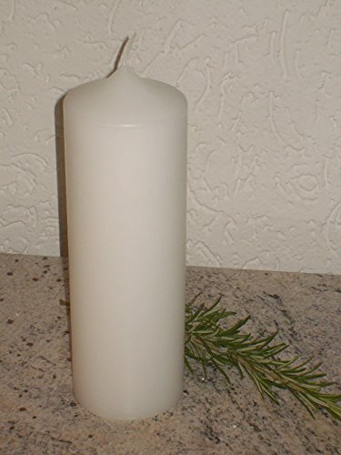 Altarkerzen Mega Kerze 10 x 60 cm, Unparfümiert, Elfenbein, Dekoration, Feierliche Anlässe von Altarkerzen