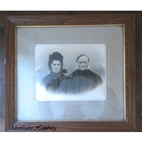 Ein Paar Zum Verlieben - Altes Bild Von 1800 Gerahmt Hinter Glas Ein Paar Zum Verlieben - Altes Bild Von 1800 Gerahmt Hinter Glas von AlteLiebeHamburg