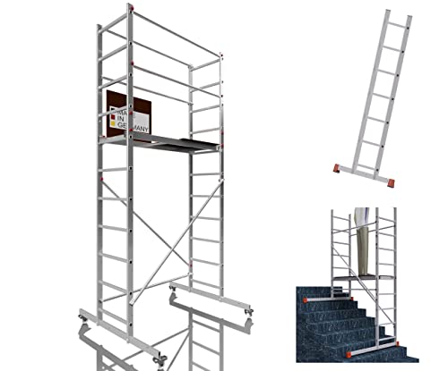 ALTEC AluCombine® 3.0-400 | 4m | Alu Fahrgerüst mit Traverse, 4 bremsb. Lenkrollen | EN131 | Baugerüst Rollgerüst Montagegerüst Anlegeleiter Treppengerüst von Altec