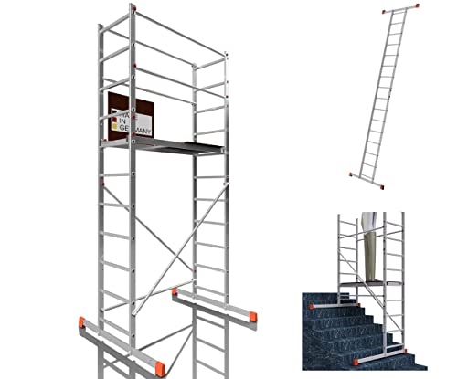 ALTEC AluCombine® 3.0-400 | 4m | Alu Standgerüst mit Traverse | Baugerüst Arbeitsbühne Montagegerüst Anlegeleiter Treppengerüst von Altec