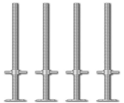 ALTEC Fußplatte Eco mit Stahlspindel | Rollfix® 2.0 (4 Stück) von Altec