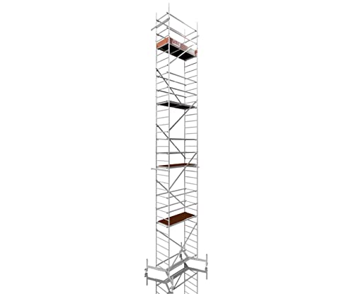 ALTEC Rollfix® 1.0 1000 | 10m AH | Rollen (Ø125mm) | teleskopierbare Traverse | Made in Germany | TÜV | belastbar 200kg/m² | Alu | Norm - DIN EN 1004-1 | Baugerüst | Fahrgerüst von Altec