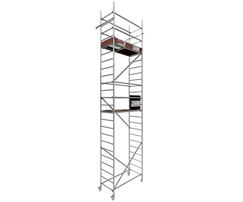 ALTEC Rollfix® 2.0 700 | 7m Arbeitshöhe | 4 bremsb. Lenkrollen (Ø125mm) | Made in Germany | TÜV | Last 200kg/m² | DIN EN 1004-1 | Alu Rollgerüst Baugerüst Fahrgerüst Treppengerüst von Altec