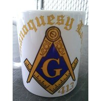 Freimaurer-Quadrat Und Kompass Lodge-Becher von AlteredGoodsStore