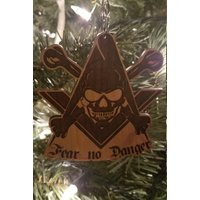 Fürchte Keine Gefahr Momento Mori Freimaurer Lodge Ornament von AlteredGoodsStore