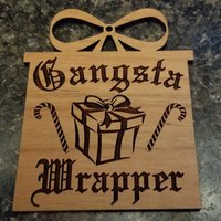 Gangsta Wrapper Ornament Gangsta Wrapper Ornament von AlteredGoodsStore