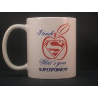 Personalisierte Lehrer Becher Ich Lehren, Was Ihr Supermacht Ist von AlteredGoodsStore