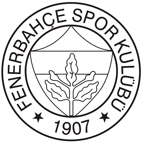 Alternatif Autoaufkleber Fenerbahce Logo Aziz Yildirim Kanarya Istanbul Türkei Türkiye Wandtattoo (Schwarz, S / 15 cm X 15 cm) von Alternatif