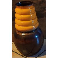 Vintage Xl Bodenvase West Germany 41 cm Orange Braun Boho Hippie Selten Rar 70Er Vintage Xl Bodenvase West Germany 41 cm Orange Braun Boho Hippie Selten Rar 70Er von AltesundRares