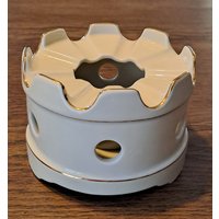 Altes Porzellan Stövchen Goldrand Teelichteinsatz Vintage Altes Porzellan Stövchen Goldrand Teelichteinsatz Vintage von AltesundSchniekes