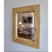 Loftspiegel Altholz Spiegel S2143 Badspiegel Holzspiegel 39 X 52 Altholzspiegel Loft Upcycling Nachhaltig Schminkspiegel von Altholzspiegel