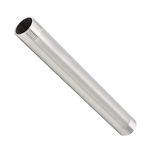Althwuyu 20 cm Edelstahl Männlicher Gewindewinne, G3/4 Gewindeanschluss für Sanitär und Gasanwendungen, G3/4 Gewindeanschluss von Althwuyu
