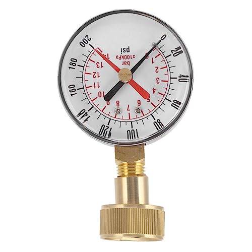 Althwuyu 200psi Wasserdruckmesser, Aluminiumlegierungstester mit 3/4 bei weiblicher Fäden, für Außenschlauch, Pool, Wohnmobil, Bewässerungsgebrauch Althwuyu 200psi Wasserdruckmesser, Aluminiumlegierungstester mit 3/4 bei weiblicher Fäden, für Außenschlauch, Pool, Wohnmobil, Bewässerungsgebrauch von Althwuyu