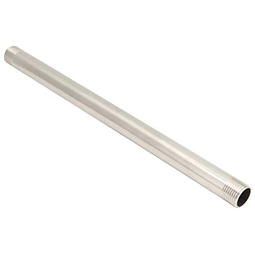 Althwuyu 304 Edelstahl Gewinde Rohrnippelnippelanschluss, 30 cm G1/2 männliche Gewindeverlängerungsstange für Sanitärhardwaregassysteme (4 minute extra wire lengthening rod 30cm) von Althwuyu
