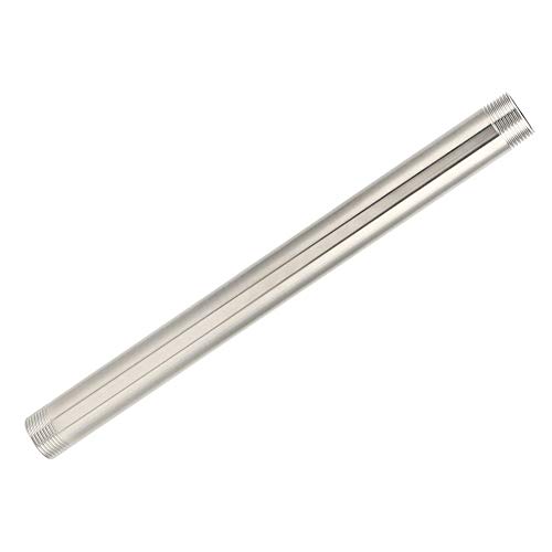 Althwuyu 304 Edelstahl Gewinde Rohrnippelnippelanschluss, 30 cm G1/2 männliche Gewindeverlängerungsstange für Sanitärhardwaregassysteme (6 minute extra wire lengthening rod 30cm) von Althwuyu