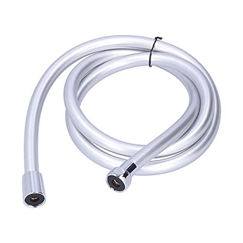 Althwuyu 4,9ft PVC Duschschlauch, silberne Handheld -Duschrohr mit G1/2 -Kupferanschluss Badezimmerzubehör von Althwuyu