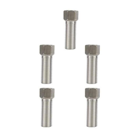 Althwuyu 5 Stück Edelstahl-Zubehör-Anschluss-Adapter G1/2 Zoll für die Küche im Bad (4 Minuten interner und externer Drahtkern) von Althwuyu
