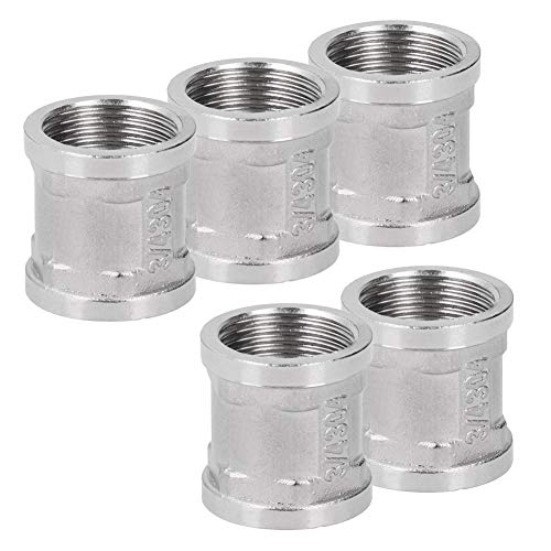 Althwuyu 5pcs 3/4in weiblicher Gewinde aus Edelstahlrohranschluss, Gewindeadapter für Sanitär, Gas, Wassersysteme Althwuyu 5pcs 3/4in weiblicher Gewinde aus Edelstahlrohranschluss, Gewindeadapter für Sanitär, Gas, Wassersysteme von Althwuyu
