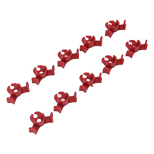 Althwuyu 90 -Grad -Pflanzen -Bender -Set, Wiederverwendbare STEM -Trainingshalter mit tiefen Groove für Gartenarbeit, Gewächshaus und Nutzung im Freien (Weiß) (Rot) von Althwuyu