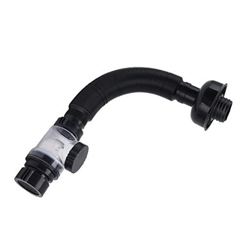 Althwuyu Becken Abflussrohr, flexible PVC Spüle Drain Schlauch Wellblech ausgedehntes Wasserrohr für Küchen und Badezimmerversorgung, Schwarz Althwuyu Becken Abflussrohr, flexible PVC Spüle Drain Schlauch Wellblech ausgedehntes Wasserrohr für Küchen und Badezimmerversorgung, Schwarz von Althwuyu