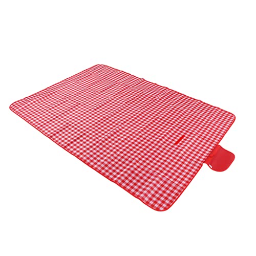 Althwuyu Faltbare Picknickdecke Blau, Oxford Stoff extra großer klappender Außenmatte für Strand, Camping, Wandern, Reisen (Rot) von Althwuyu
