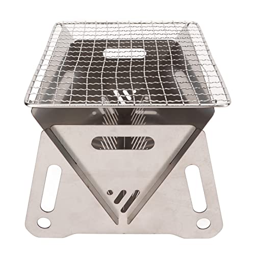 Althwuyu Falten BBQ Grill, tragbarer Edelstahl -Holzkohlegrill mit Belüftungslöchern und Grillnetz für Camping im Freien, Picknick, Strand Althwuyu Falten BBQ Grill, tragbarer Edelstahl -Holzkohlegrill mit Belüftungslöchern und Grillnetz für Camping im Freien, Picknick, Strand von Althwuyu