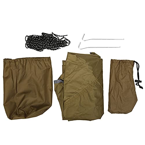 Althwuyu Hängemaschürme, Außenmarke für Terrasse, einziehbarer Farbton Markisen, wasserdichtes 210T Polyester Stoff, 11,81 x 9,51 Fuß, umfasst Seile, Aluminiumstifte und von Althwuyu