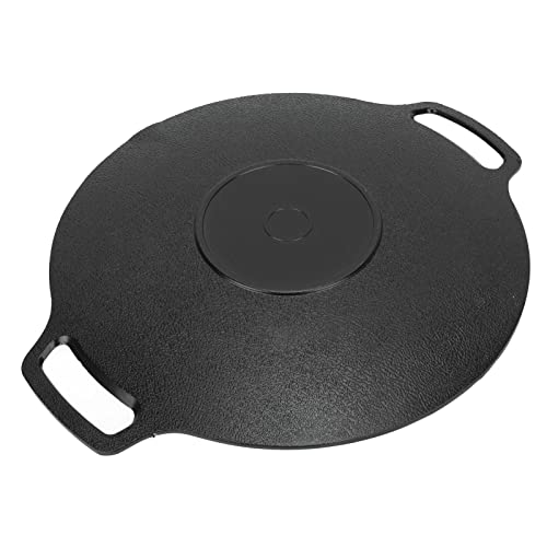 Althwuyu Korean Grill Pan, 11,4 in / 29 cm rundes BBQ -Griddel mit Doppelgändern, Nicht -Stick -Beschichtungs -Aluminium -Legierung Barbecue Pan für Gaskocher und Camping im Freien (36 cm) von Althwuyu