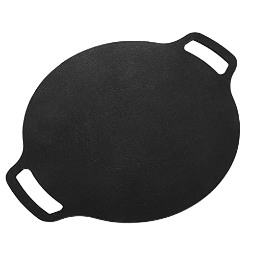 Althwuyu Korean Round Grill Pan, 11,4 in / 29 cm BBQ Griddle mit zwei Griffen, 6 Schicht Nicht -Stick -Schicht Aluminiumlegierung Barbecue Pan für Innen- und Außenkochen (33 cm) von Althwuyu