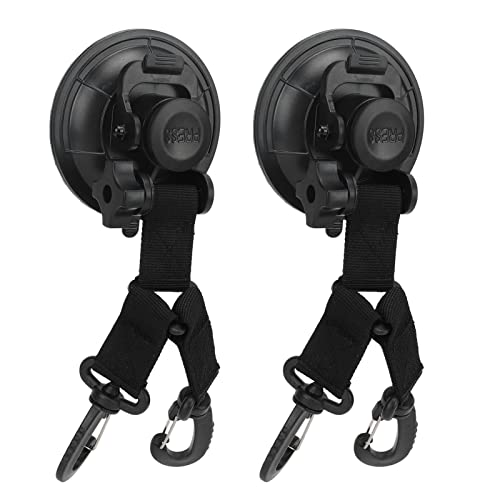 Althwuyu Saugnapf Anchor schwarz 2 Stück, 3,5 Zoll Doppelkopf Auto Zelt Anchor mit Haken, Starker Griff Camping zubehör Althwuyu Saugnapf Anchor schwarz 2 Stück, 3,5 Zoll Doppelkopf Auto Zelt Anchor mit Haken, Starker Griff Camping zubehör von Althwuyu