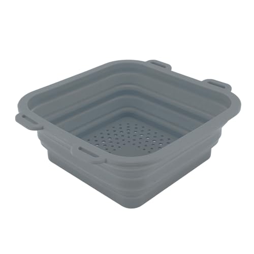 Althwuyu Silicon Ice Bad Badewanne Eimer, faltbarer tragbarer kaltes Wasser Eimer für Sportler und Heimreise, Grau, grau (Grau) von Althwuyu