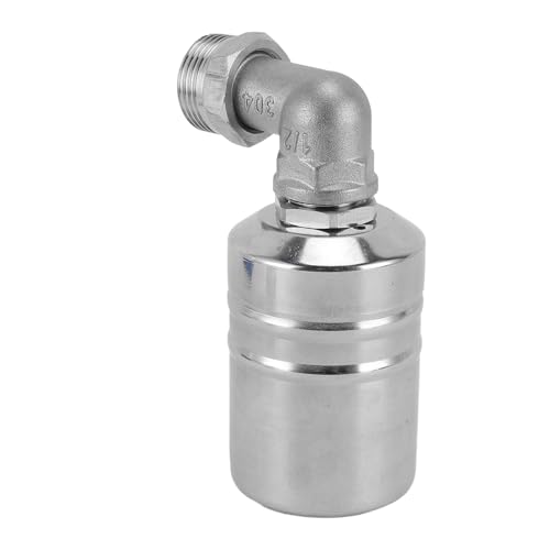 Althwuyu Wasserstands kontroll-Schwimm ventil, automatisches Füll-und Absperr ventil aus Edelstahl mit 1/2in Ellenbogen und 1/2in bis 3/4in Adapter für Pool und Brunnen von Althwuyu