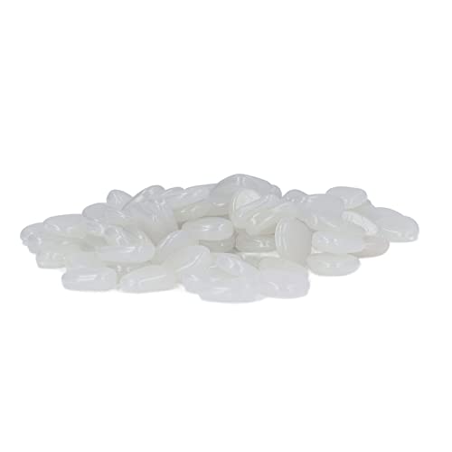 Althwuyu luminöser Kieselsteine, Fluoreszierende Glühsteine für Gartenwege, Innenhänge und Wanderwegen im Freien, 100pcs (100 / Tasche) (100 / Tasche) von Althwuyu