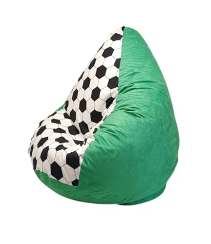 Altmark-Design Sitzsack XL Fußball Nr. XIII Grün von Altmark-Design