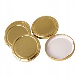 Goldene Deckel für Gläser Ø 82 mm / 4 10 Stück von Altom Design