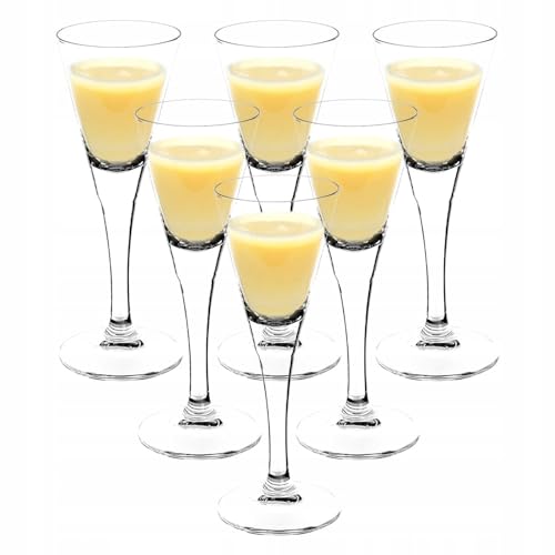 Likörgläser 6 Gläser für Likör Eierlikör- Schalen Diamond 55 ml von Altom Design