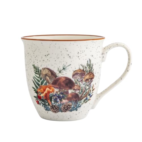 Porzellanstasse Tasse Herbst-Motiv Autumn Fall XXL Kaffeebecher 630ml (Pilze) von Altom Design