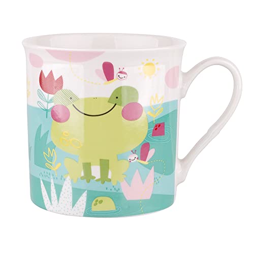 Porzellantasse Kindertasse mit Tiermotiv Tasse für Kinder Teetasse 250ml (Frosch) von Altom Design