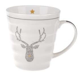 Weihnachtstasse Tasse Kaffeetasse Teetasse 340ml Holly Jolly (Lebkuchen) von Altom