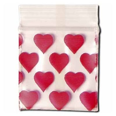 Druckverschlußbeutel Heart 50x60mm (100 St.) von Altrado Headshop