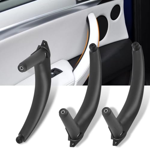 Altsbaos 3 PCS Kompatibel mit Türgriff bmw X5 E70 2008-2013,X6 E71/E72 2008-2014 Handgriffe links + Türgriff innen rechts X5 E70/X6 E71 E72 Türgriff Innen (schwarz) von Altsbaos