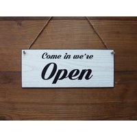 Doppelseitiges Openclosed Schild Business Büro Dekor | 24x10cm von Altumangel