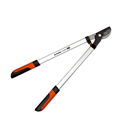 Gartenschere Zweihändig - Modell J500 - Aus Teflonbeschichtetem Stahl mit Griff aus Zwei Materialien - Bypass-Schnitt mit Haken - Länge 70 cm - Ideal für den Trockenschnitt - Altuna Gartenschere Zweihändig - Modell J500 - Aus Teflonbeschichtetem Stahl mit Griff aus Zwei Materialien - Bypass-Schnitt mit Haken - Länge 70 cm - Ideal für den Trockenschnitt - Altuna von Altuna